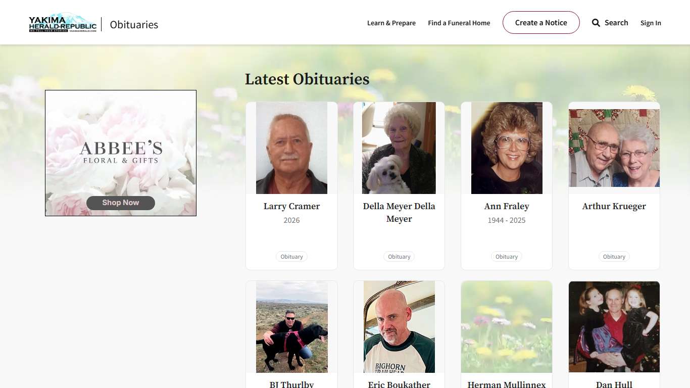 Obituaries | Yakima Herald-Republic