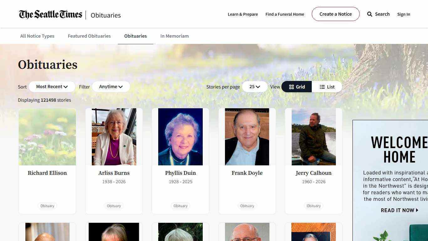 Seattle Times | Obituaries